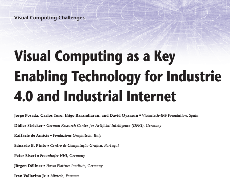 Visual Computing as a Key Enabling Technology for Industrie 4.0 and Industrial Internet