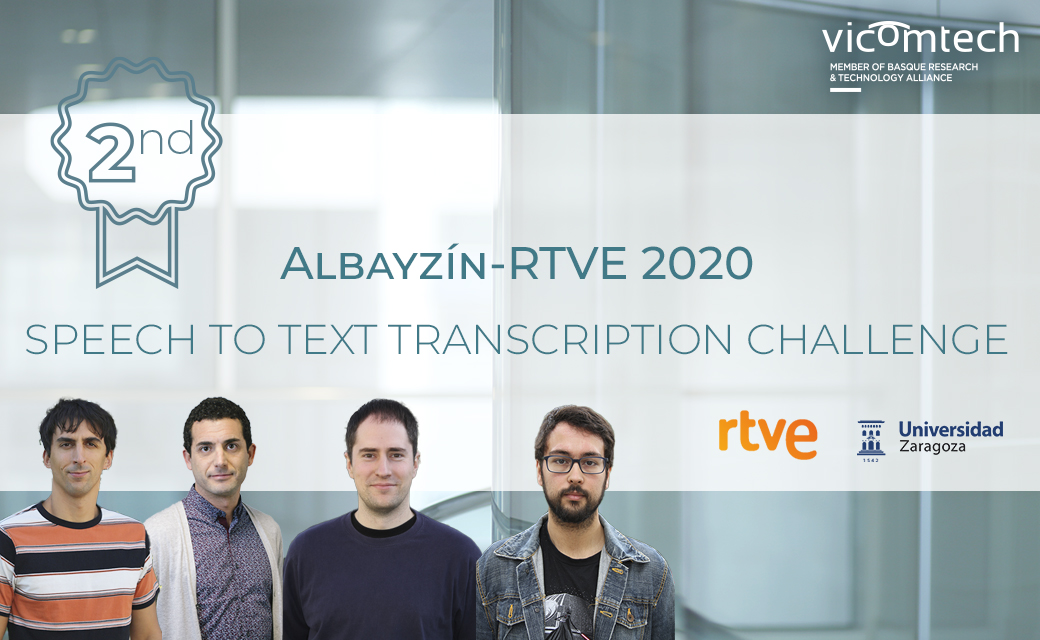Vicomtech logra el segundo puesto en el Reto Albayzín 2020 de sistemas de transcripción en castellano usando menos datos de entrenamiento