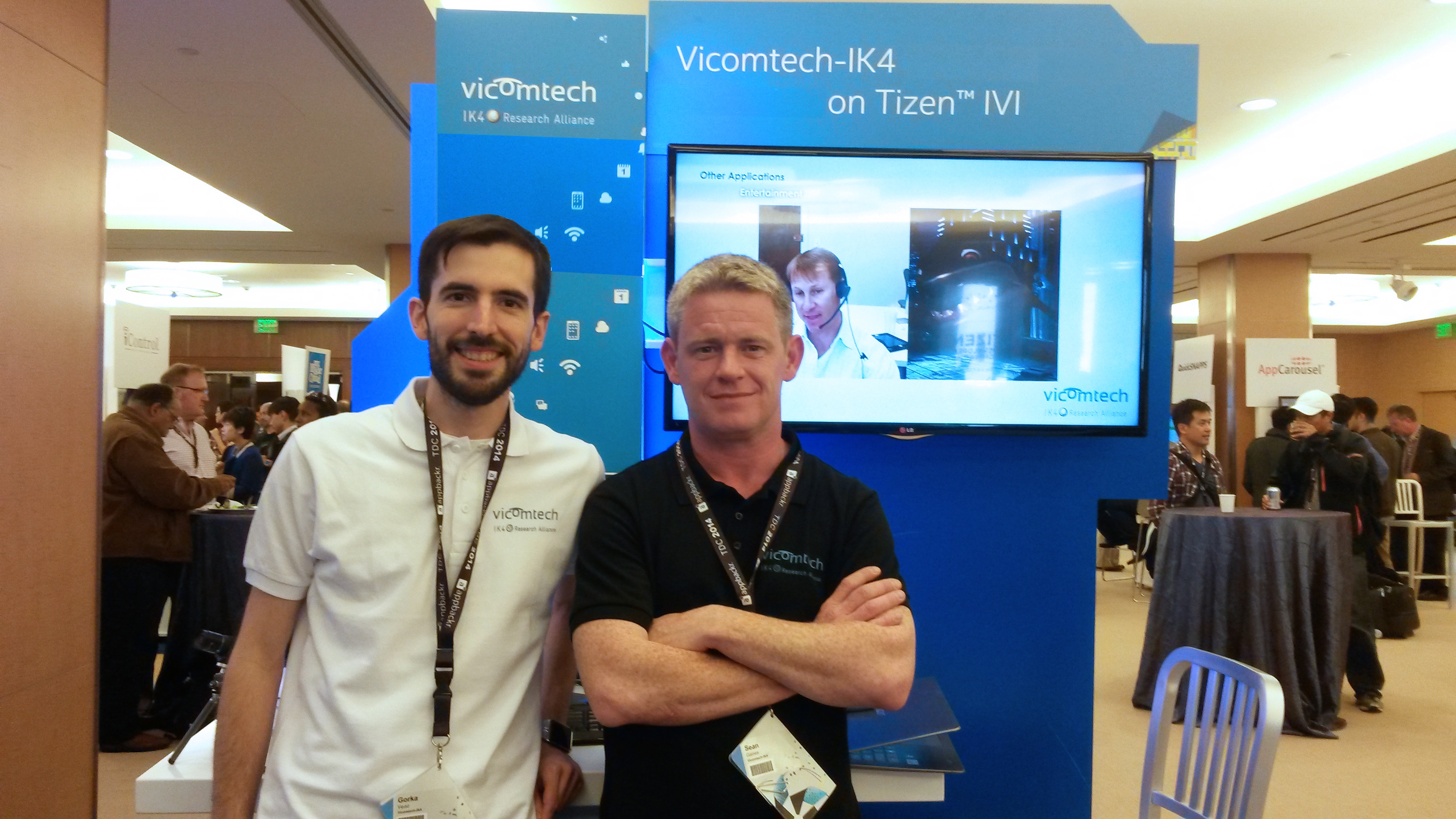 VIULIB was presented at the Intel booth during the TIZEN Developer Conference