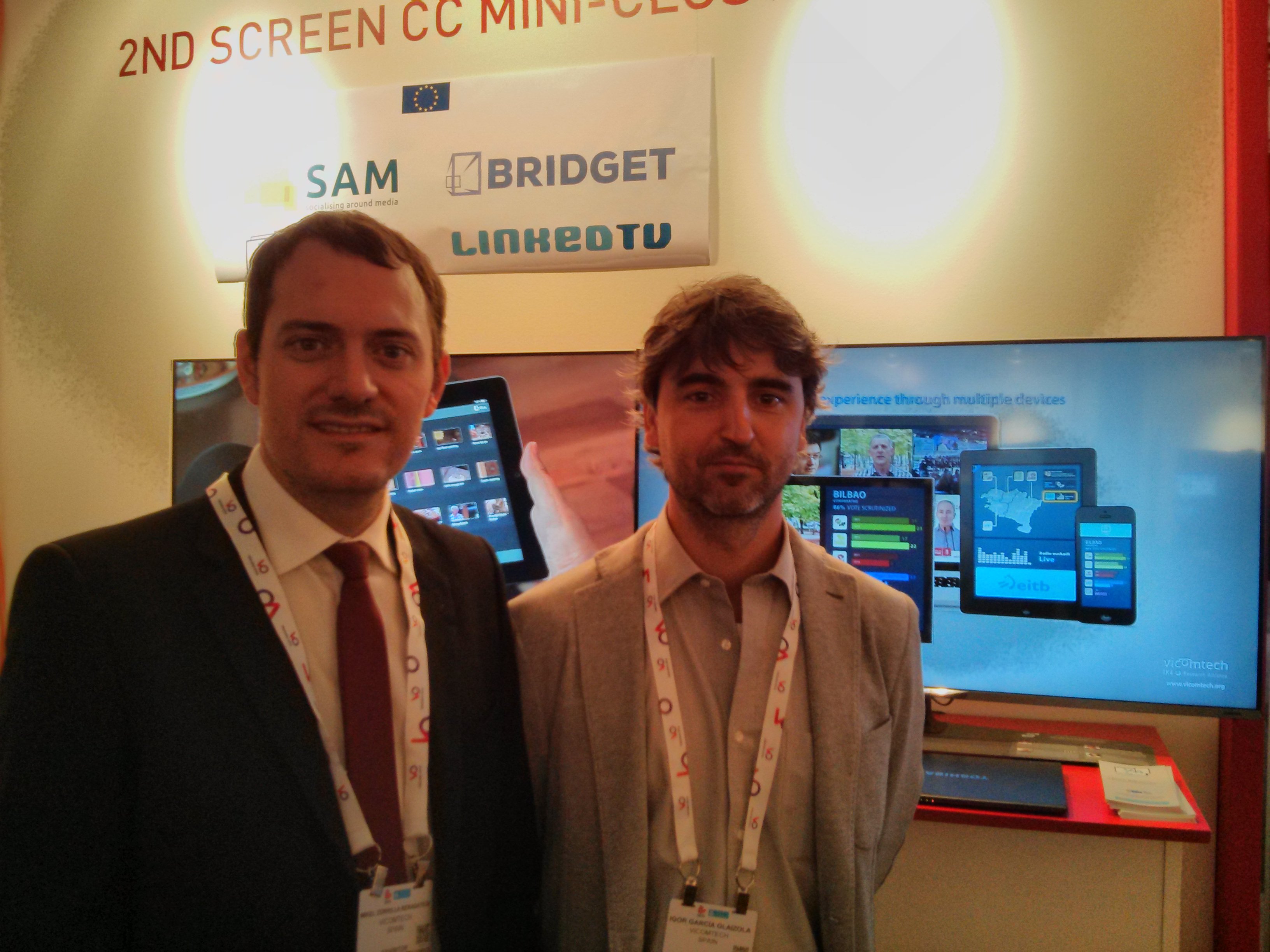 Vicomtech-IK4 presenta sistemas multipantalla para contenidos multimedia en el IBC 2015, Amsterdam, del 11 al 15 de septiembre