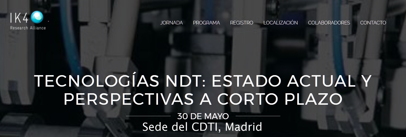 Vicomtech-IK4 participa en la jornada “Tecnologías NDT: Estado Actual y  Perspectivas a corto plazo”