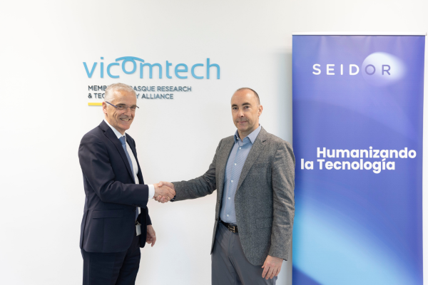 Vicomtech eta SEIDOR enpresek lankidetza-hitzarmena sinatu dute teknologia digital aplikatuen transferentzia bizkortzeko